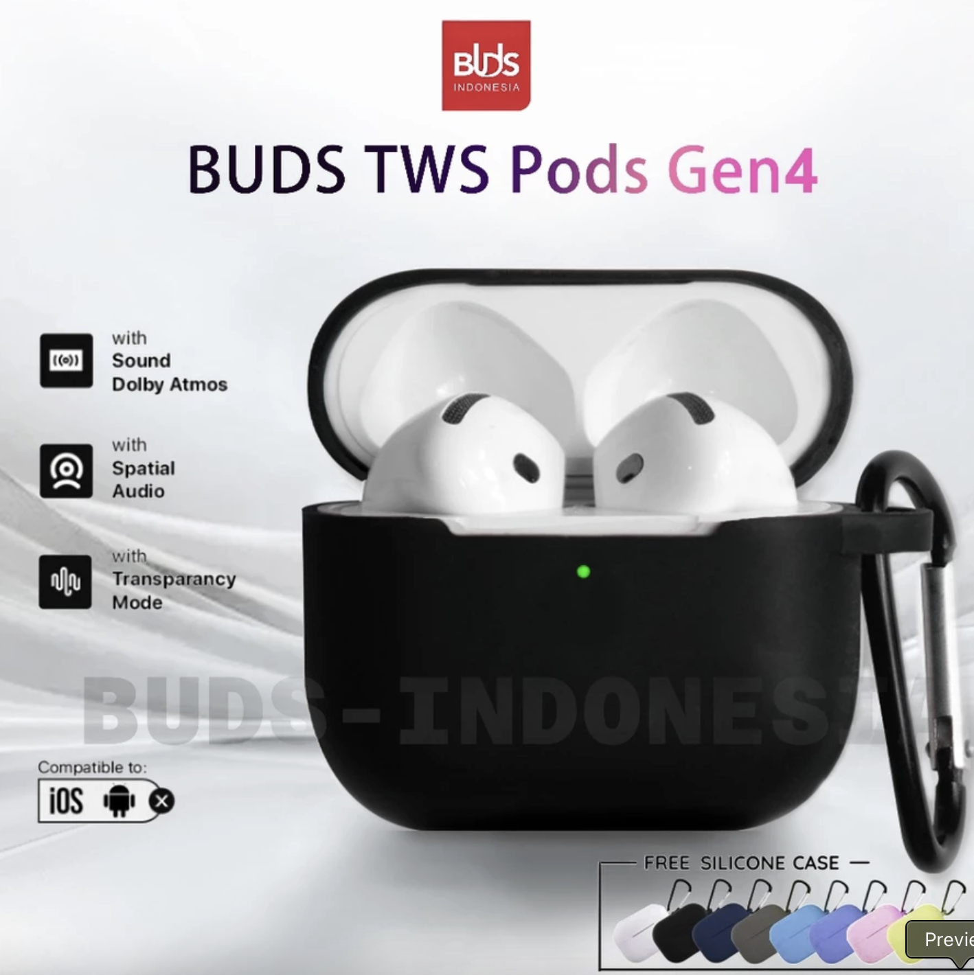 BUDS Earphone Bluetooth Headset: Pilihan Audio Simpel dan Efisien images